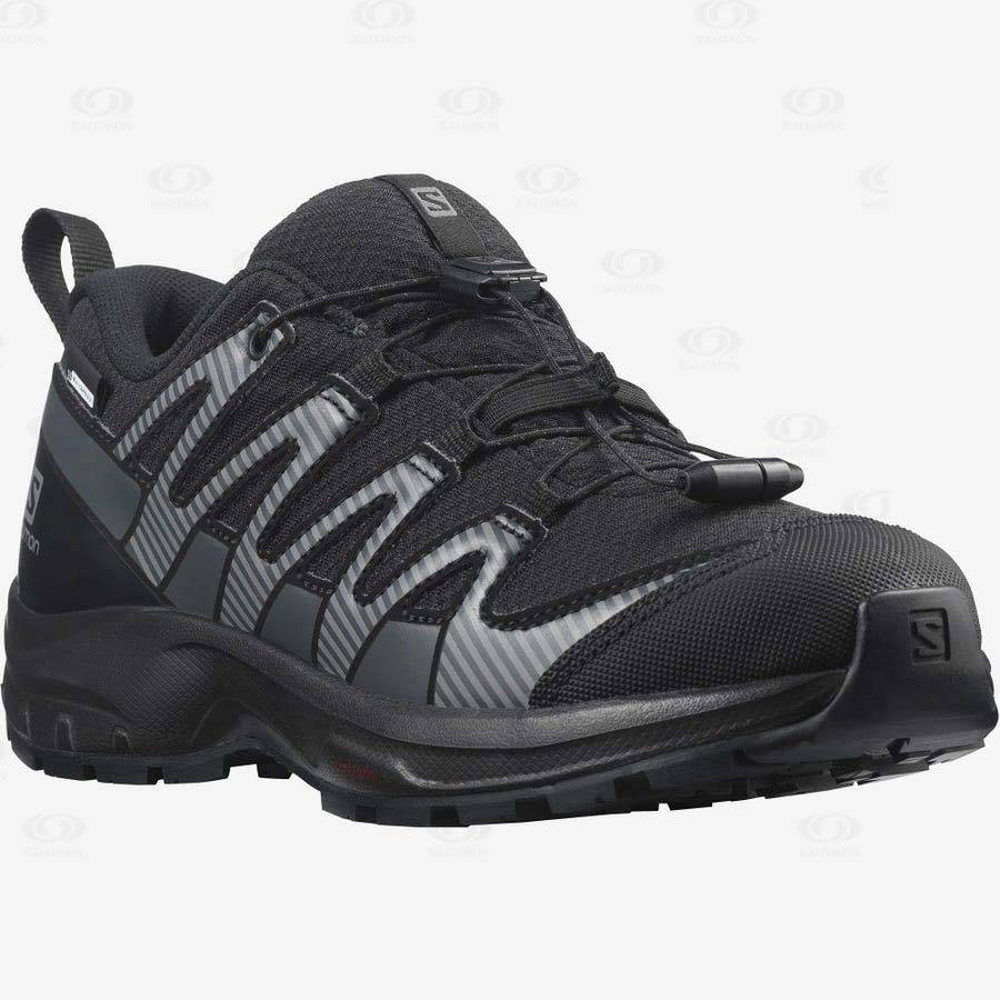 Salomon XA PRO V8 CLIMASALOMON™ Kids' Waterproof Shoes Black | AU-W3650