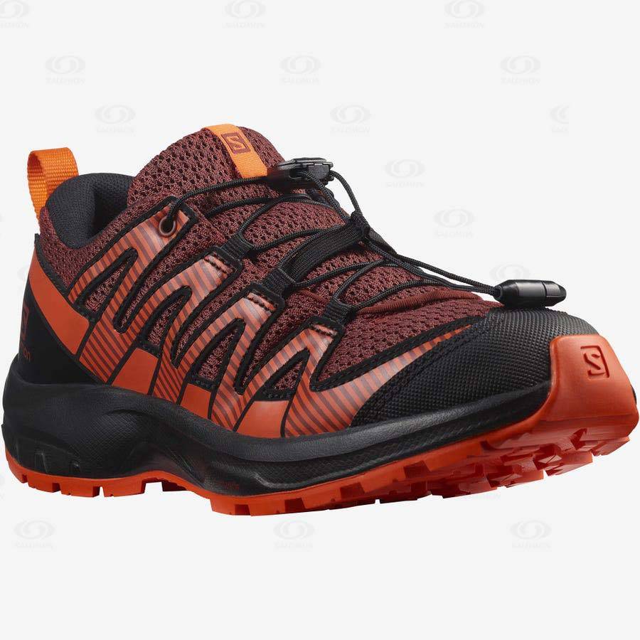 Salomon XA PRO V8 Kids' Hiking Shoes Black / Red | AU-L1865