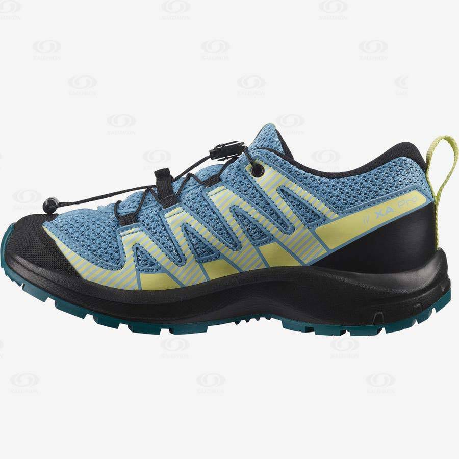 Salomon XA PRO V8 Kids' Trail Running Shoes Blue | AU-N2142