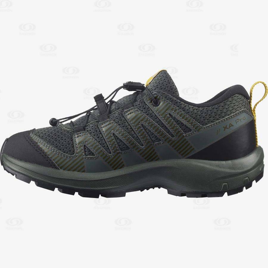 Salomon XA PRO V8 Kids' Trail Running Shoes Olive | AU-O2358