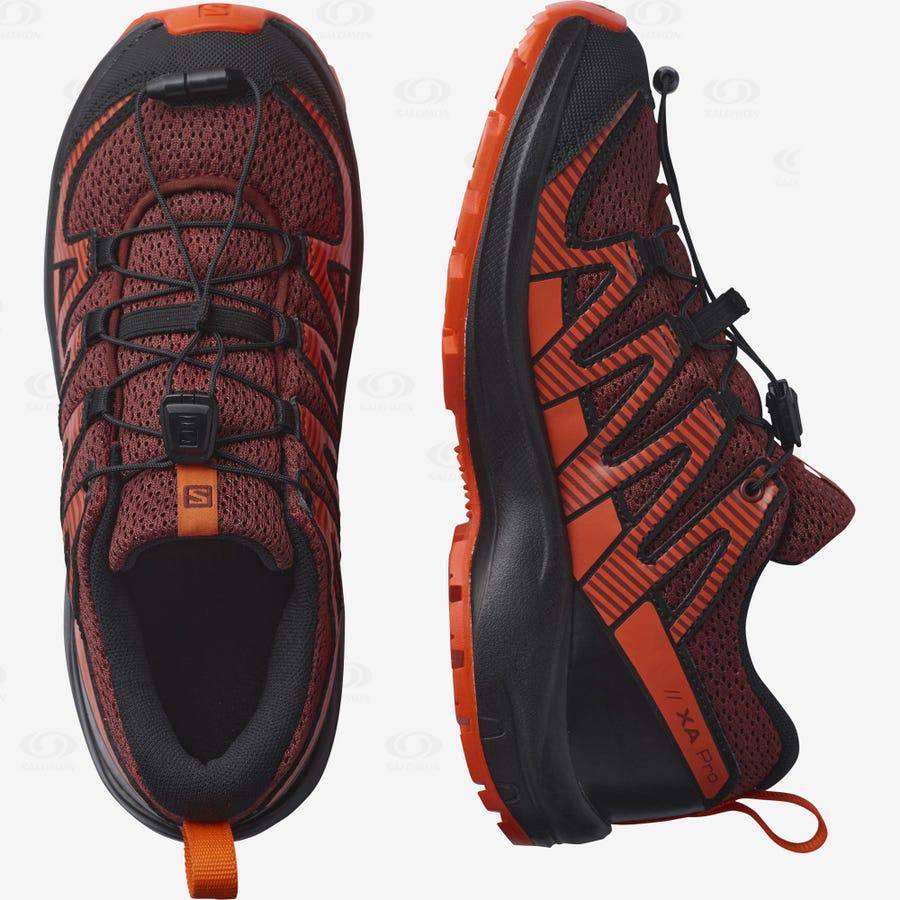 Salomon XA PRO V8 Kids' Trail Running Shoes Orange | AU-W1660