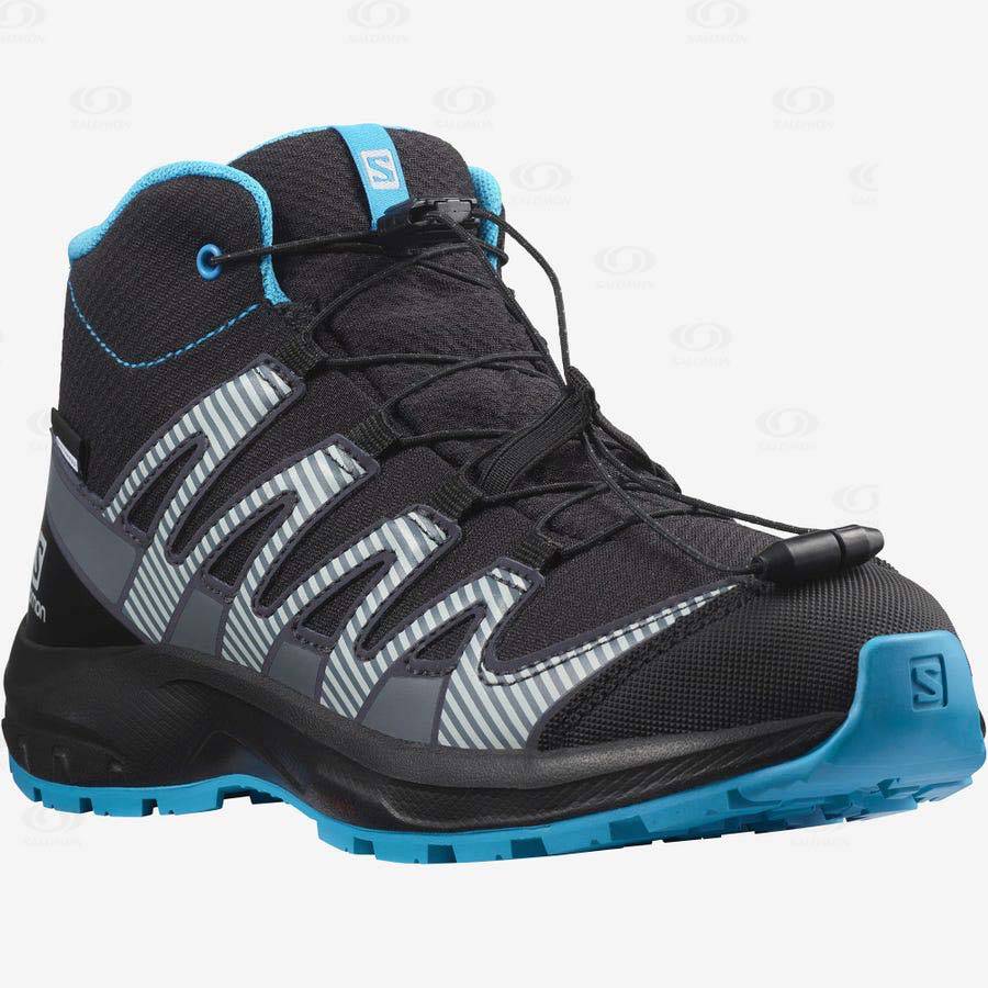 Salomon XA PRO V8 MID CLIMASALOMON™ Kids' Waterproof Shoes Black | AU-W3270