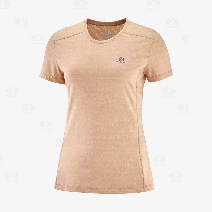 Salomon XA TEE W Women\'s T Shirts Pink | AU-N1624