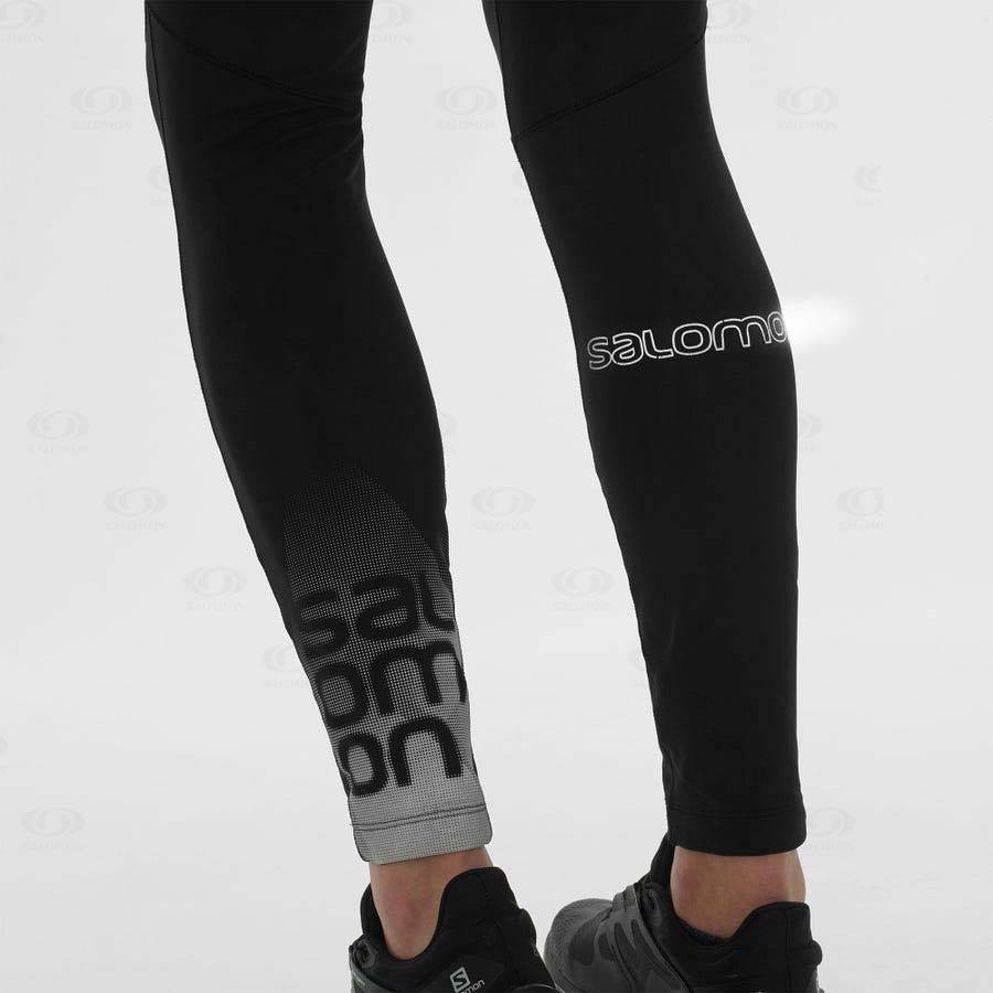 Salomon XA WARM Women's Running Tights Black | AU-A2543