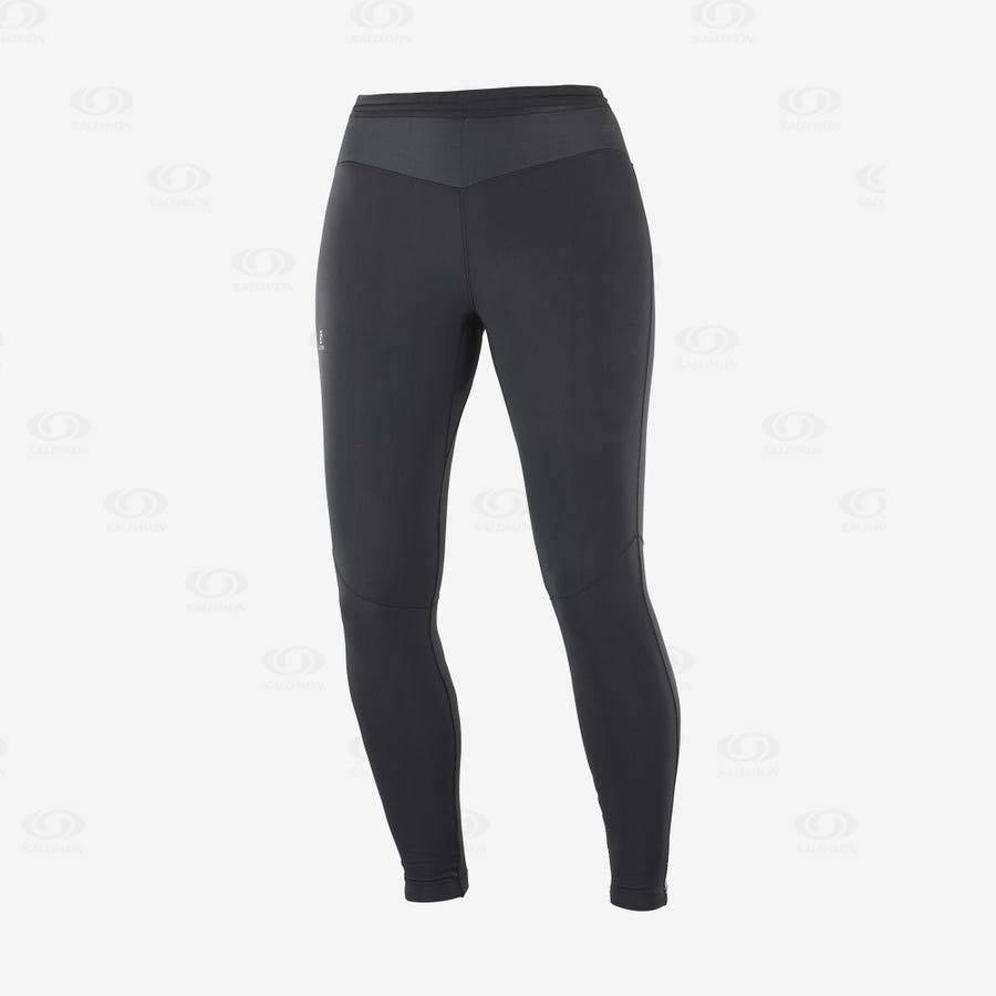 Salomon XA WARM Women\'s Running Tights Black | AU-A2543