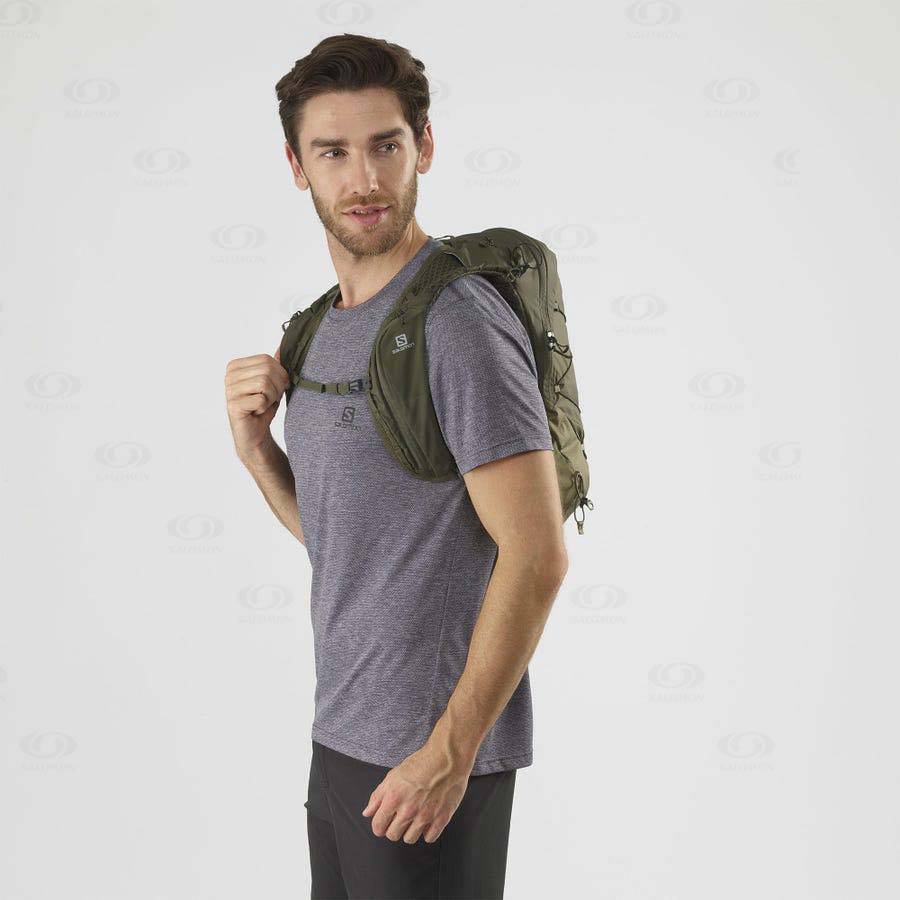 Salomon XT 10 Men's Backpacks Olive | AU-S2164