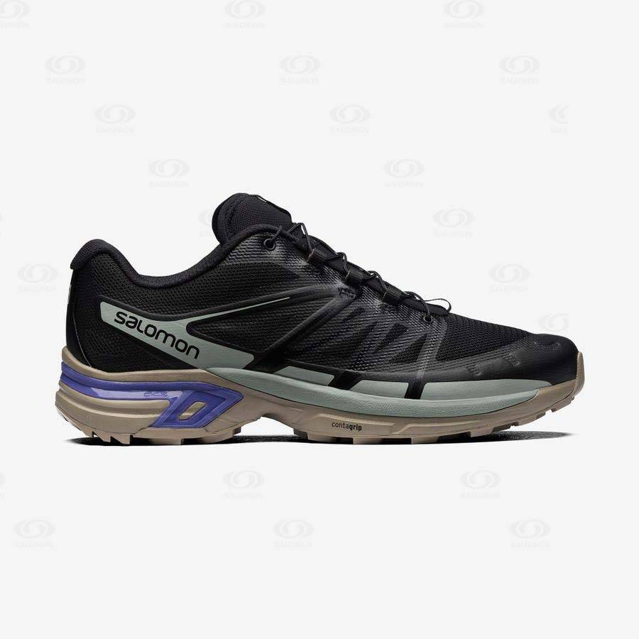 Salomon XT-WINGS 2 Men\'s Sneakers Black / Blue | AU-L2222