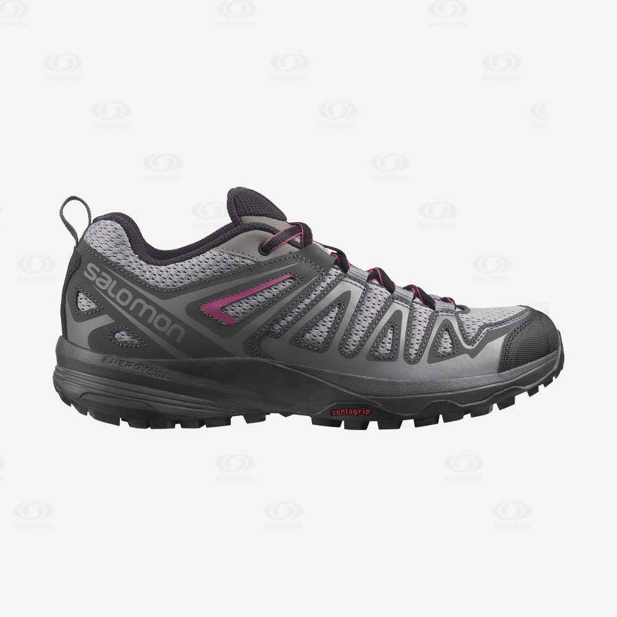 Salomon X CREST Women\'s Hiking Shoes Grey | AU-N1946