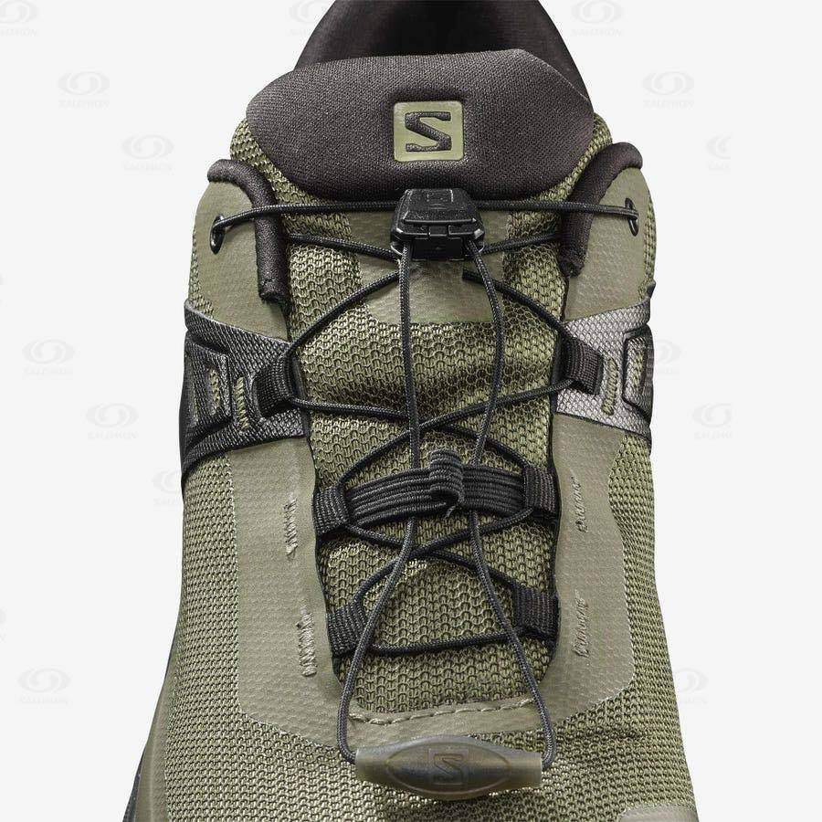 Salomon X RAISE GORE-TEX Men's Hiking Shoes Black / Olive | AU-O2260