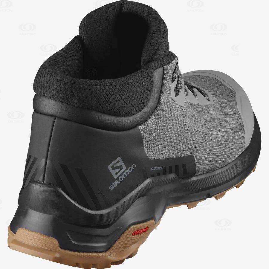 Salomon X REVEAL CHUKKA CLIMASALOMON™ Men's Waterproof Boots Grey | AU-A2179