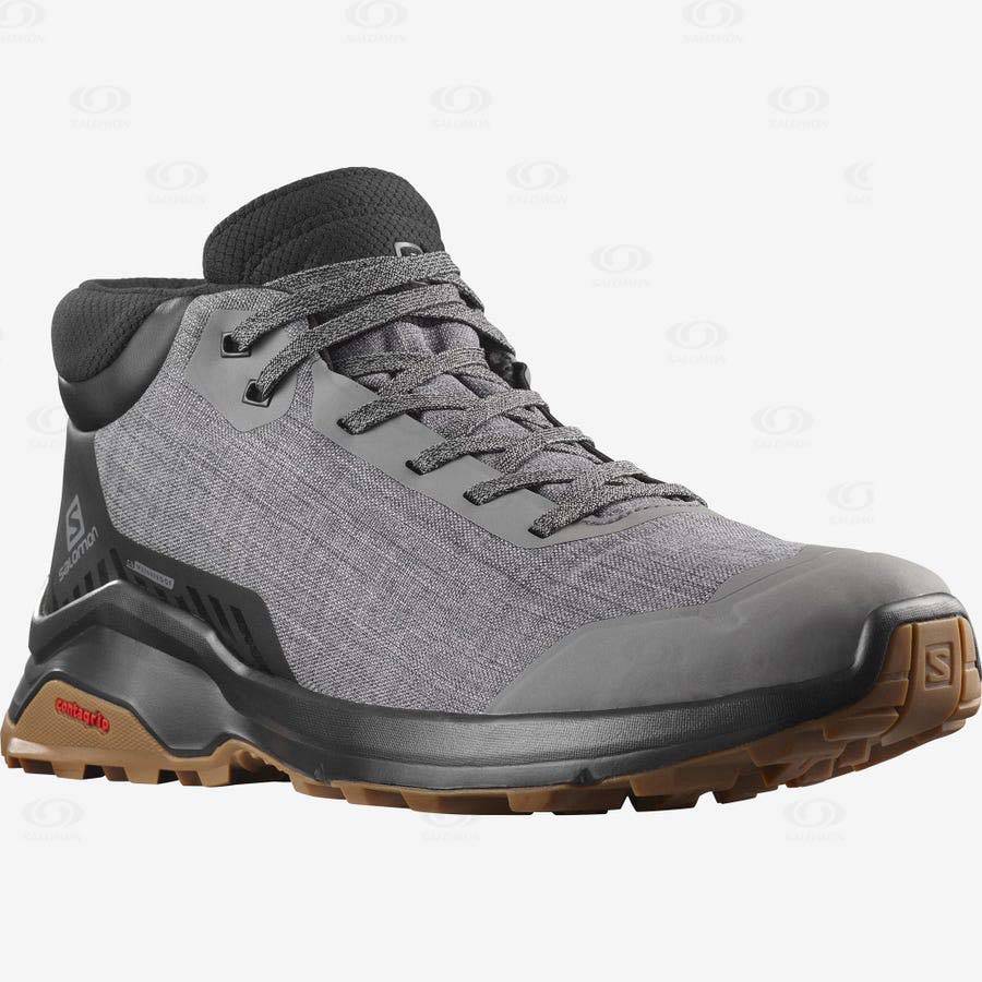 Salomon X REVEAL CHUKKA CLIMASALOMON™ Men's Waterproof Boots Grey | AU-A2179