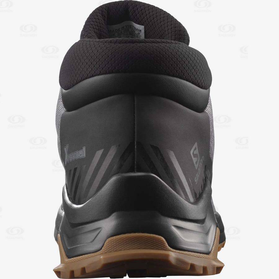 Salomon X REVEAL CHUKKA CLIMASALOMON™ Men's Waterproof Boots Grey | AU-A2179