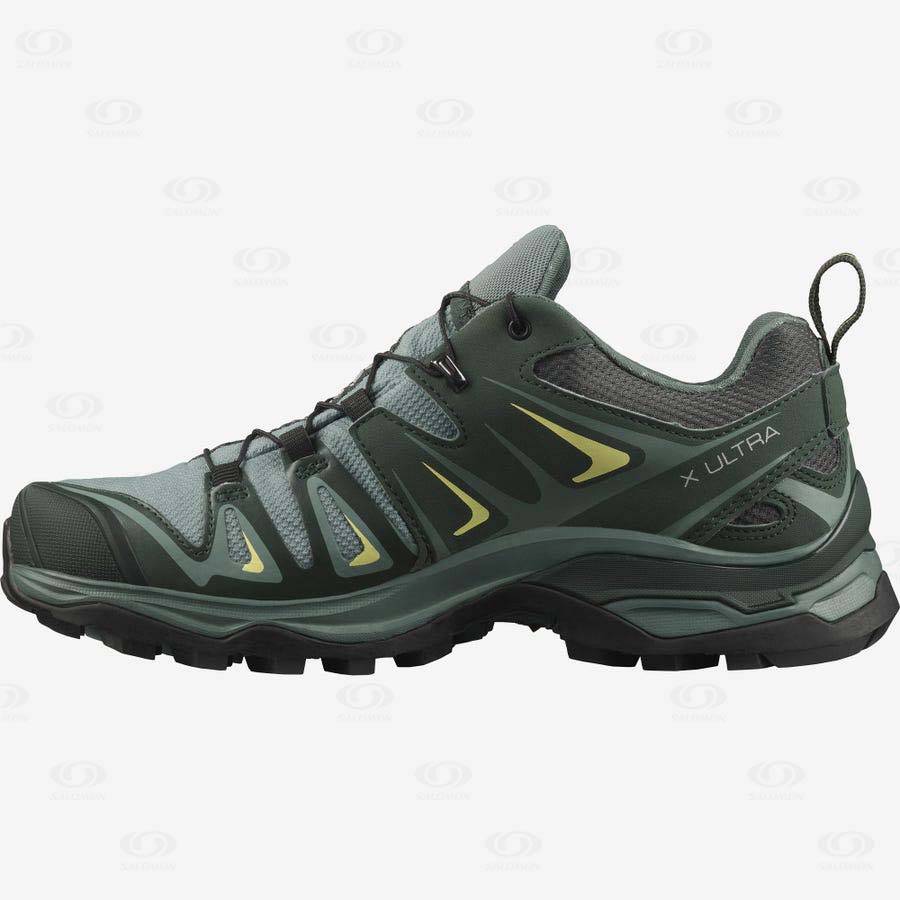 Salomon X ULTRA 3 GORE-TEX Women's Hiking Shoes Green | AU-O2531