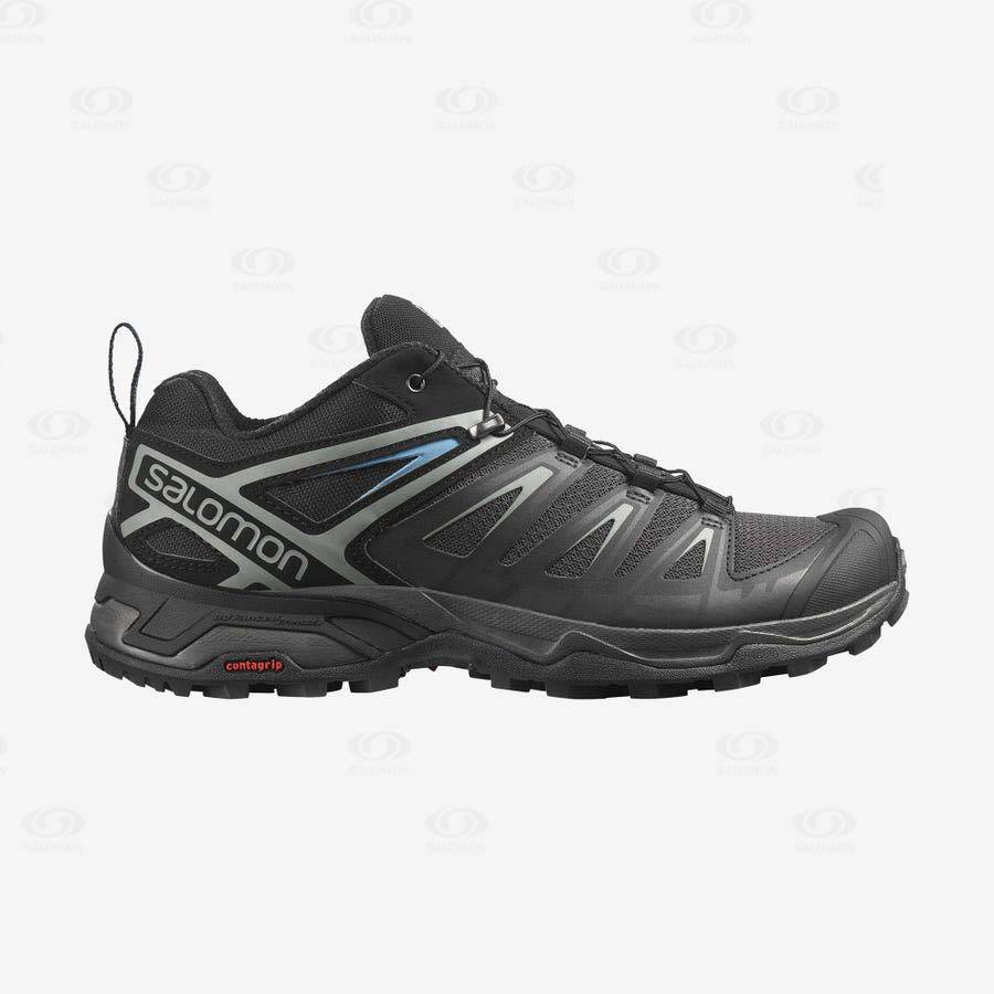 Salomon X ULTRA 3 Men\'s Hiking Shoes Black | AU-O2545