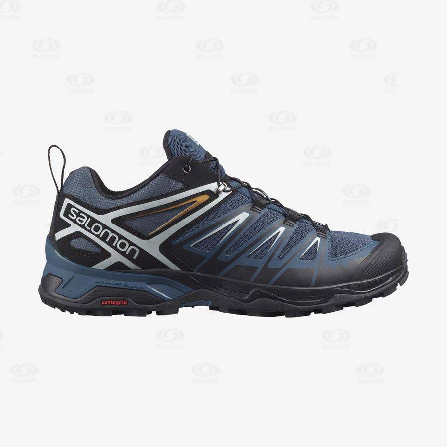 Salomon X ULTRA 3 Men\'s Hiking Shoes Navy | AU-M1202