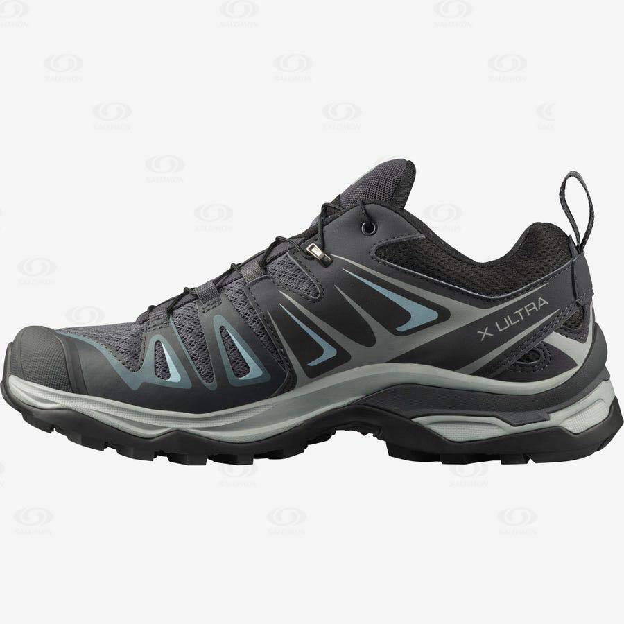 Salomon X ULTRA 3 Women's Hiking Shoes Black / Olive | AU-M2490