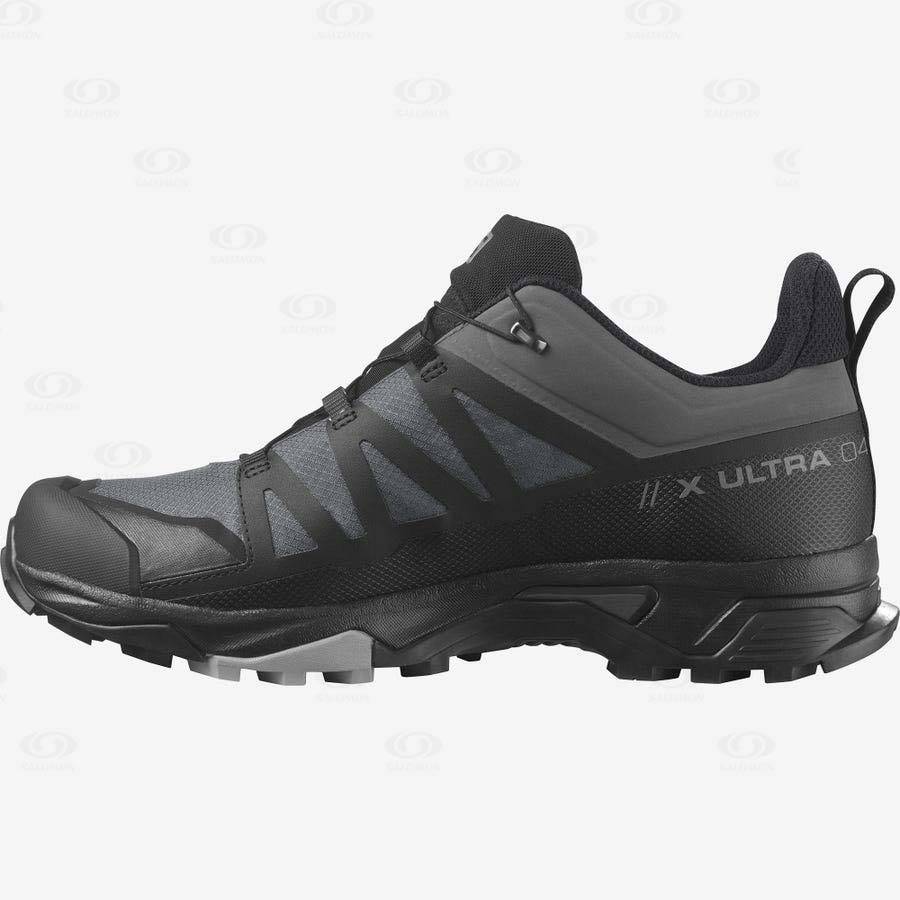 Salomon X ULTRA 4 GORE-TEX Men's Waterproof Shoes Grey / Black | AU-M1538