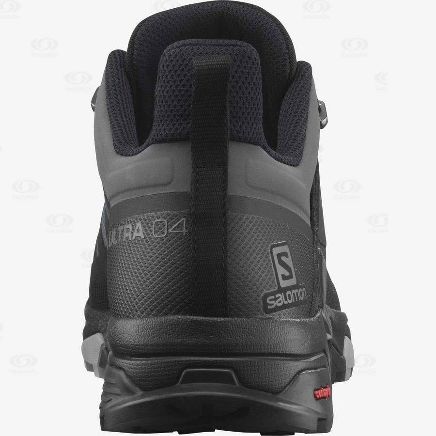 Salomon X ULTRA 4 GORE-TEX Men's Waterproof Shoes Grey / Black | AU-M1538