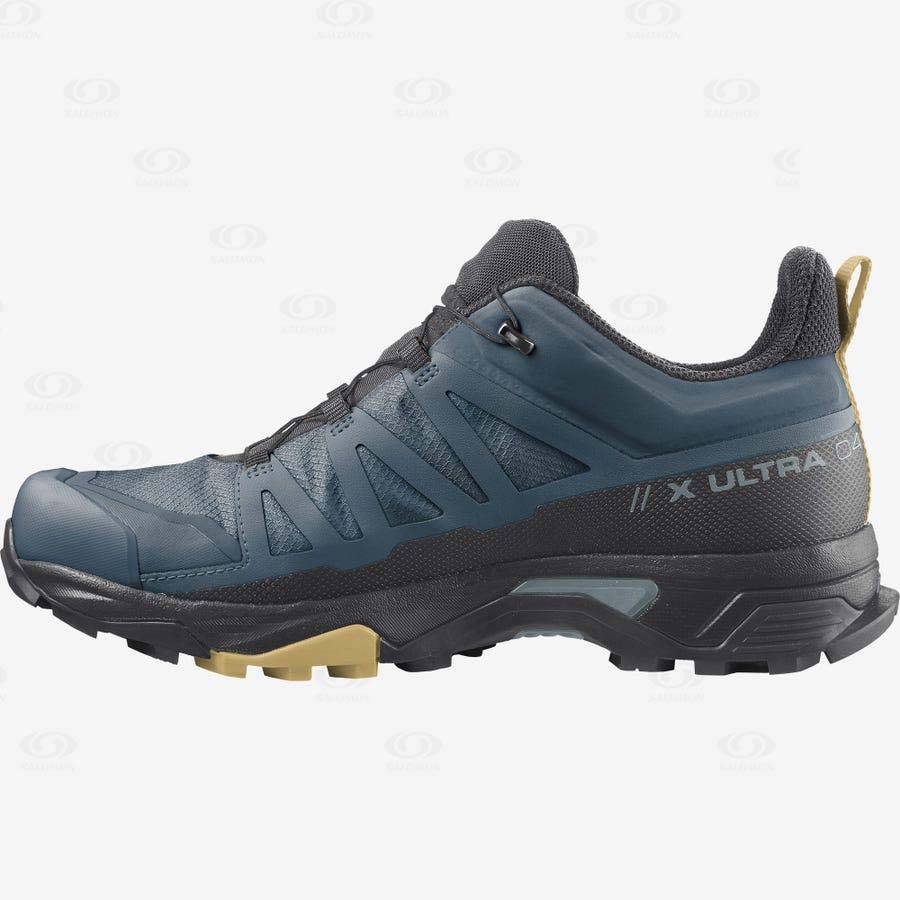 Salomon X ULTRA 4 GORE-TEX Men's Waterproof Shoes Blue | AU-N1981