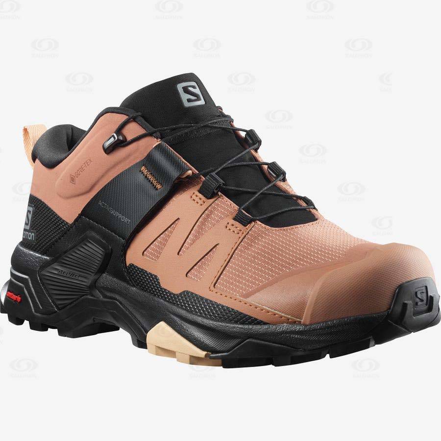 Salomon X ULTRA 4 GORE-TEX Women's Hiking Shoes Brown | AU-O1679