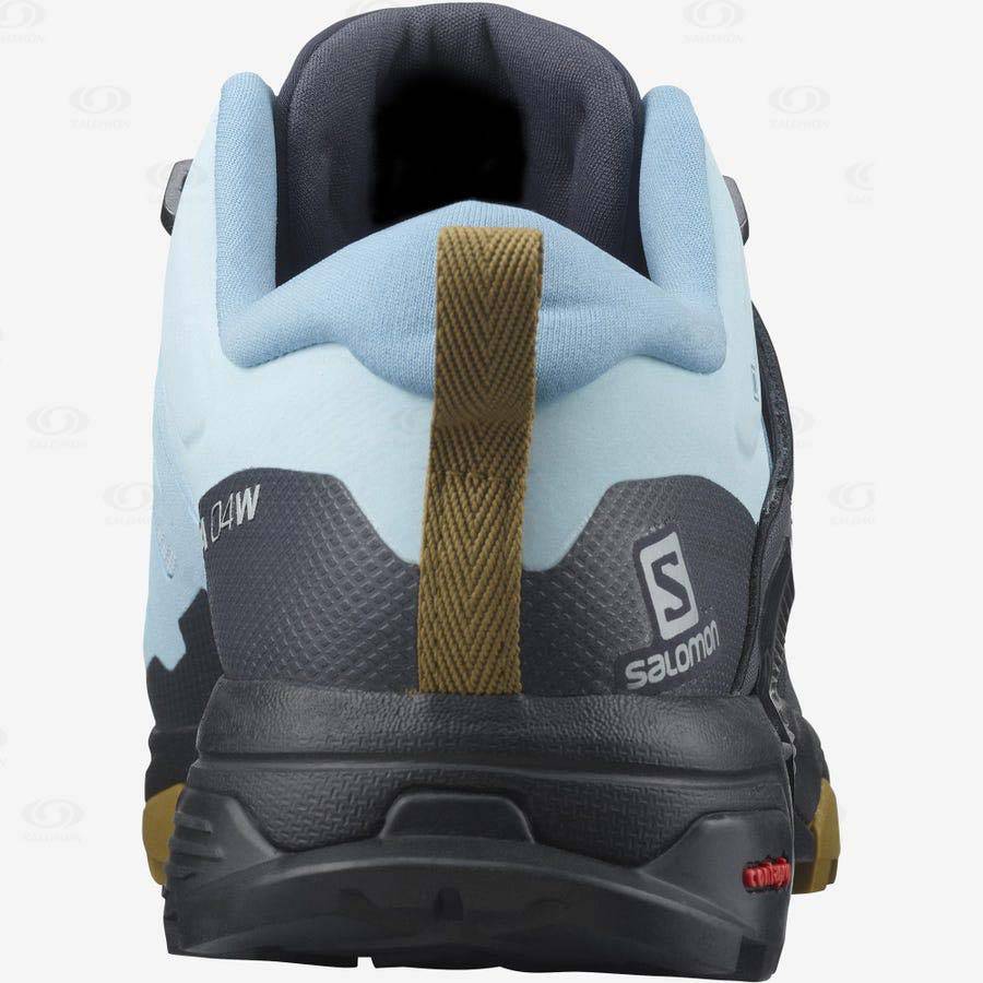 Salomon X ULTRA 4 GORE-TEX Women's Waterproof Shoes Black / Blue | AU-N1211