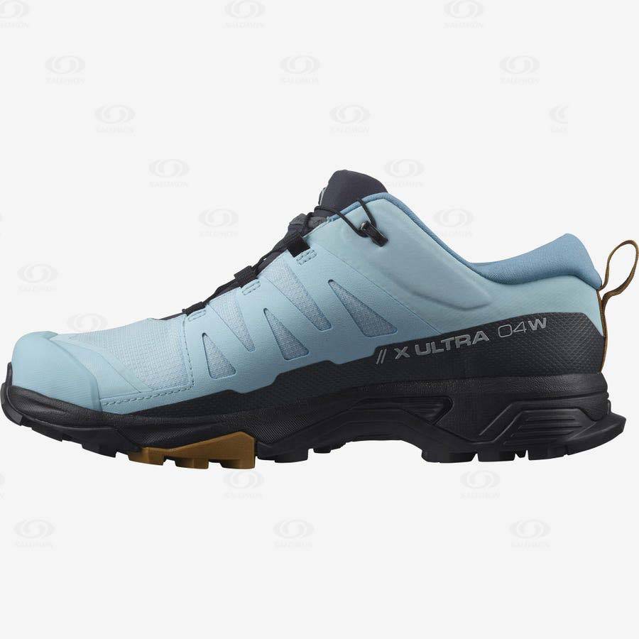 Salomon X ULTRA 4 GORE-TEX Women's Waterproof Shoes Black / Blue | AU-N1211