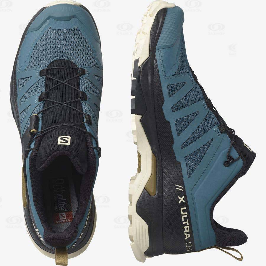 Salomon X ULTRA 4 Men's Hiking Shoes Aqua | AU-L2278