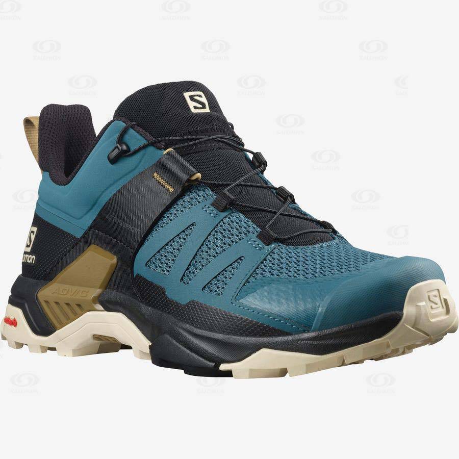 Salomon X ULTRA 4 Men's Hiking Shoes Aqua | AU-L2278