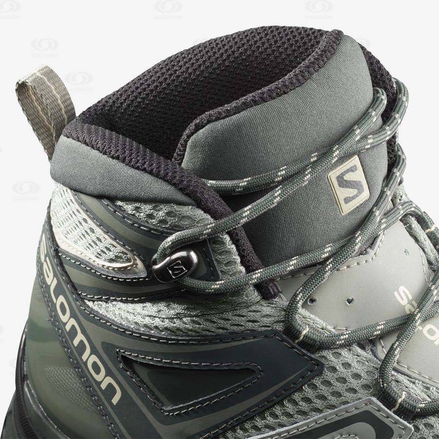 Salomon X ULTRA MID 3 AERO Women's Hiking Boots Grey / Brown | AU-M1776