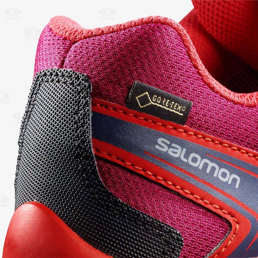 Salomon X-ULTRA MID GORE-TEX Kids' Waterproof Shoes Red | AU-M1013