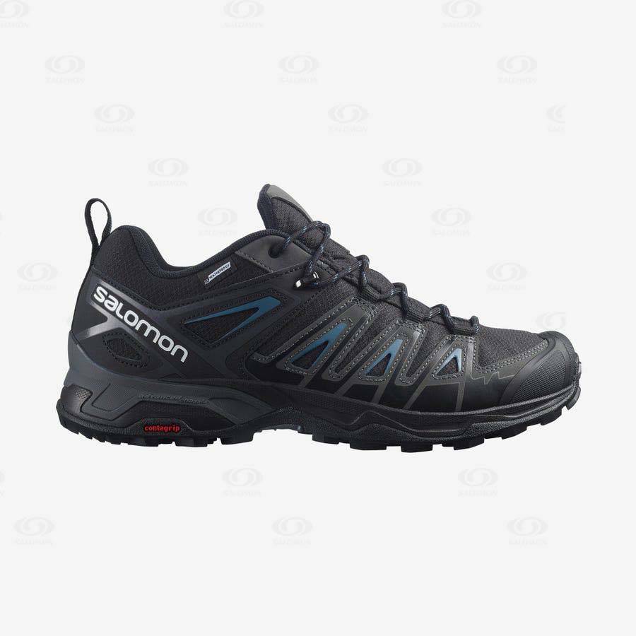 Salomon X ULTRA PIONEER CLIMASALOMON™ Men\'s Waterproof Shoes Black | AU-O2001