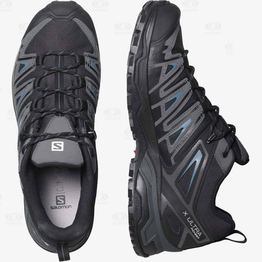 Salomon X ULTRA PIONEER CLIMASALOMON™ WATERPROOF Men's Hiking Shoes Black | AU-O1817