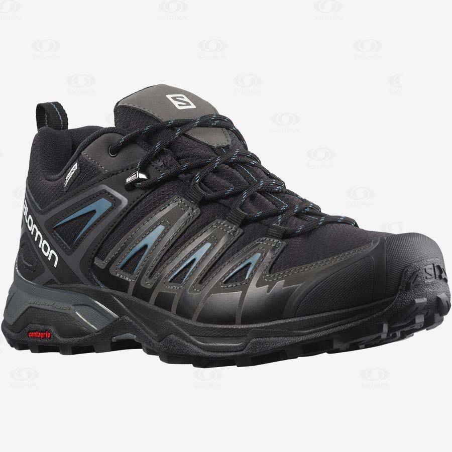 Salomon X ULTRA PIONEER CLIMASALOMON™ WATERPROOF Men's Hiking Shoes Black | AU-O1817