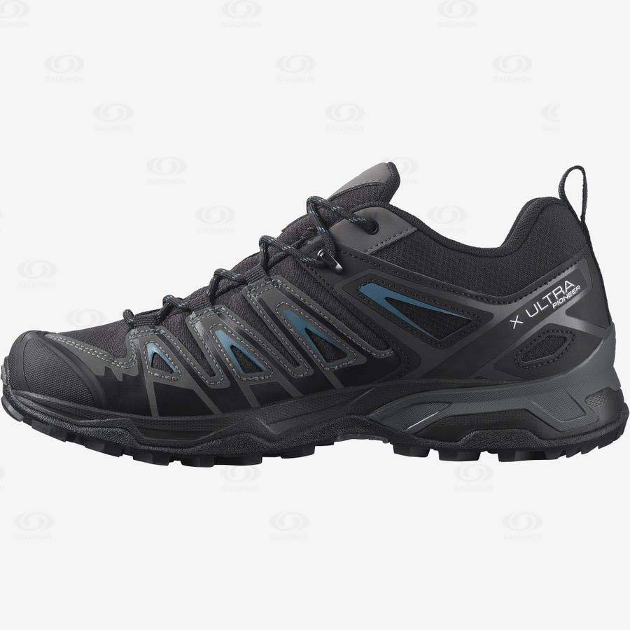 Salomon X ULTRA PIONEER CLIMASALOMON™ WATERPROOF Men's Hiking Shoes Black | AU-O1817