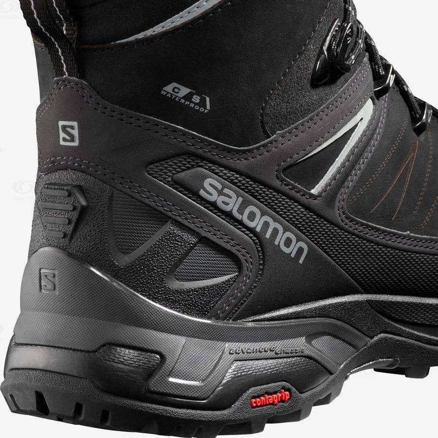 Salomon X ULTRA WINTER CLIMASALOMON™ 2 Men's Waterproof Boots Black | AU-O1180