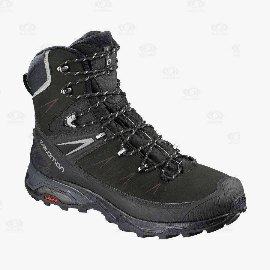 Salomon X ULTRA WINTER CLIMASALOMON™ 2 Men\'s Waterproof Boots Black | AU-O1180