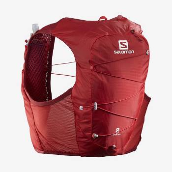 Salomon ACTIVE SKIN 8 Men's Running Packs Red | AU-L1424