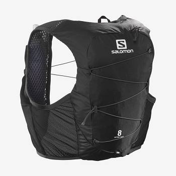 Salomon ACTIVE SKIN 8 Men's Running Packs Black | AU-M2217