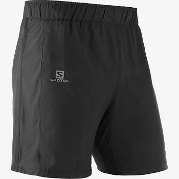 Salomon AGILE 2IN1 Men's Shorts Black | AU-N1967