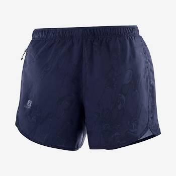 Salomon AGILE Women's Shorts Navy | AU-L1907