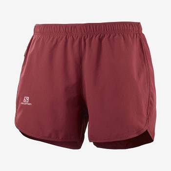 Salomon AGILE Women's Shorts Red | AU-W3380