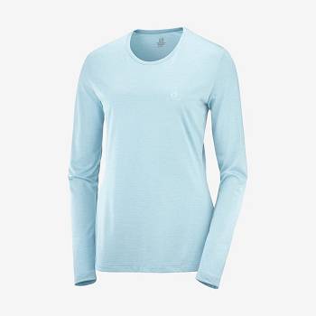 Salomon AGILE Women's T Shirts Blue | AU-S2066