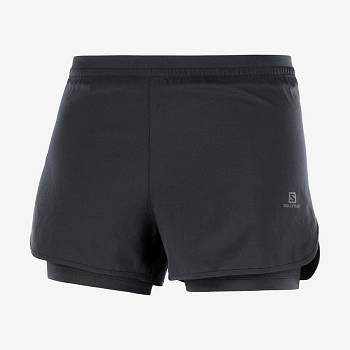 Salomon CROSS 2IN1 Women's Shorts Black | AU-O2433