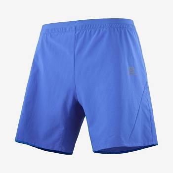 Salomon CROSS 7'' Men's Shorts Blue | AU-S2437