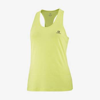 Salomon CROSS RUN Women's T Shirts Green | AU-O1182