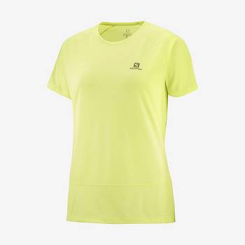 Salomon CROSS RUN Women's T Shirts Ye | AU-W3240