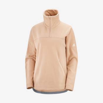 Salomon ESSENTIAL COSY FLEECE Women's Hoodie Pink | AU-A2340