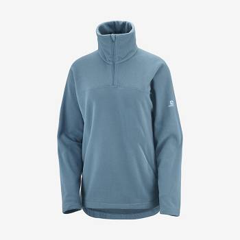 Salomon ESSENTIAL COSY FLEECE Women's Hoodie Blue | AU-S2612