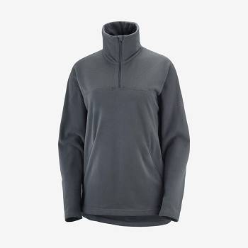 Salomon ESSENTIAL COSY FLEECE Women's Hoodie Grey | AU-W2450