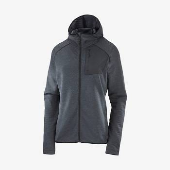 Salomon ESSENTIAL LIGHTWARM HOODED Women's Hoodie Black | AU-O2169